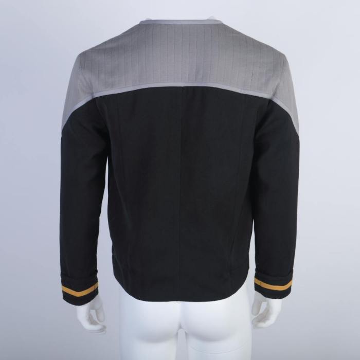 Star Trek First Contact Uniforms Deep Space Nine Captain Picard Sisko Starfleet Costumes Top Coat Prop