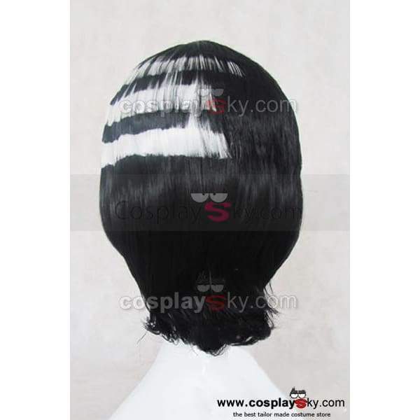 Soul Eater Death The Kid Stratified Black And White Cosplay Wig
