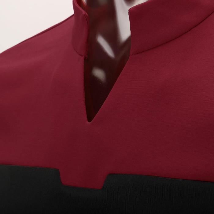 Star Trek Picard Startfleet Uniform New Engineering Red Top Shirts Halloween Cosplay Costume