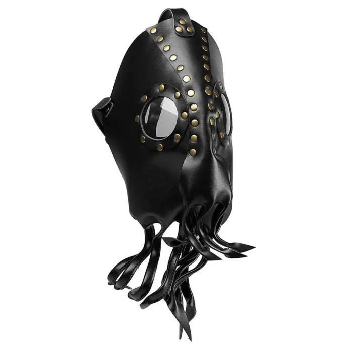 Cthulhu Octopus Devil Punk Face Helmet Steampunk Leather Cosplay Props