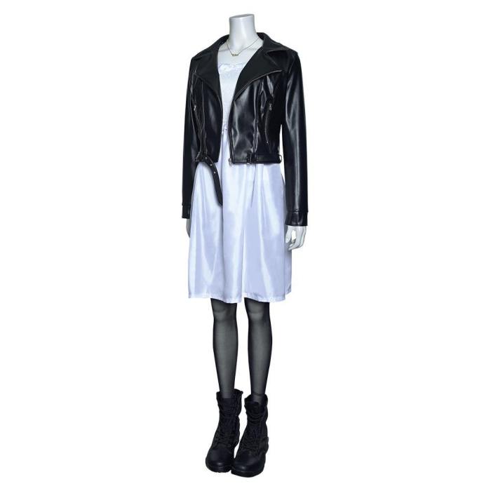 Bride Of Chucky Tiffany Coat Dress Outfits Halloween Carnival Suit Cosplay Costume