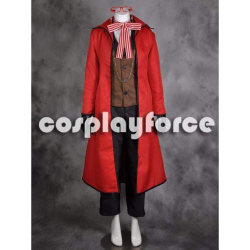 Black Butler-Kuroshitsuji Grell Sutcliff Cosplay Costume