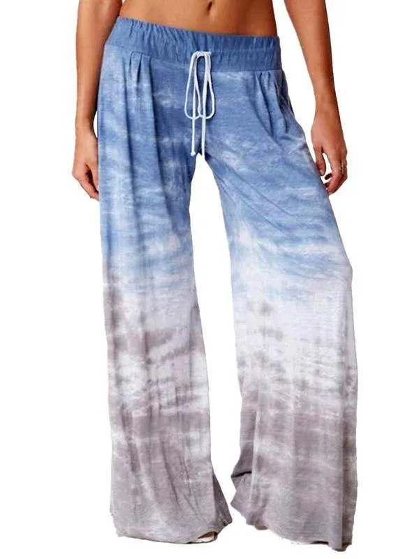 High Waisted Ombre Wide Leg Yoga Pants For Women