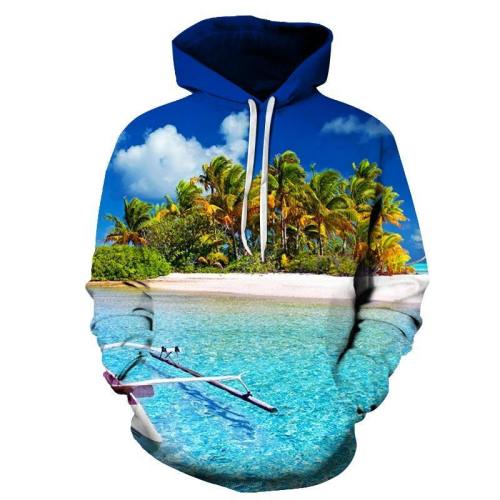 Beautiful Hawaii Beach 3D - Sweatshirt, Hoodie, Pullover