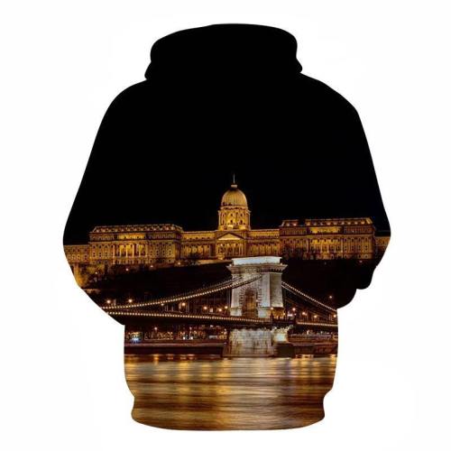 Hungary At Night 3D - Sweatshirt, Hoodie, Pullover