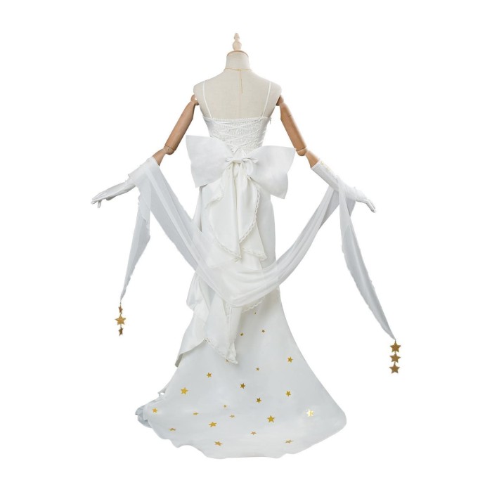 Fate/Grand Order Leonardo Da Vinci Cosplay Costume White Gown