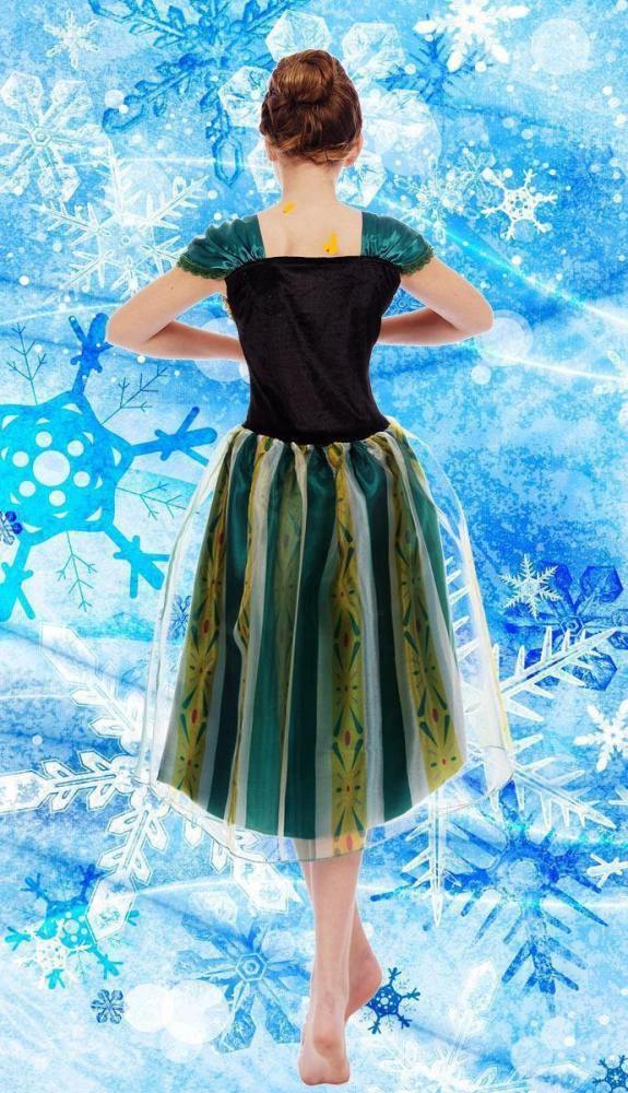 Frozen Adult Princess Anna Costume Coronation Dress Cosplay
