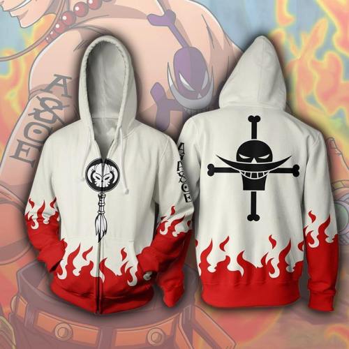 3D Sanitary Clothes Zipper Sleeve Hoodie Style Multichoice Animation Pirate King