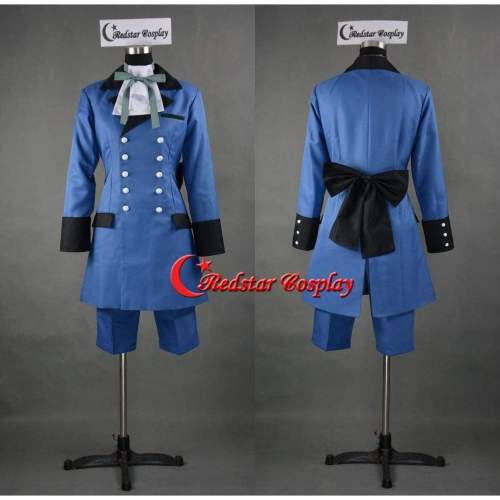 Black Butler Cosplay Costume Ciel Phantomhive Blue Style Dress Custom In Any Size
