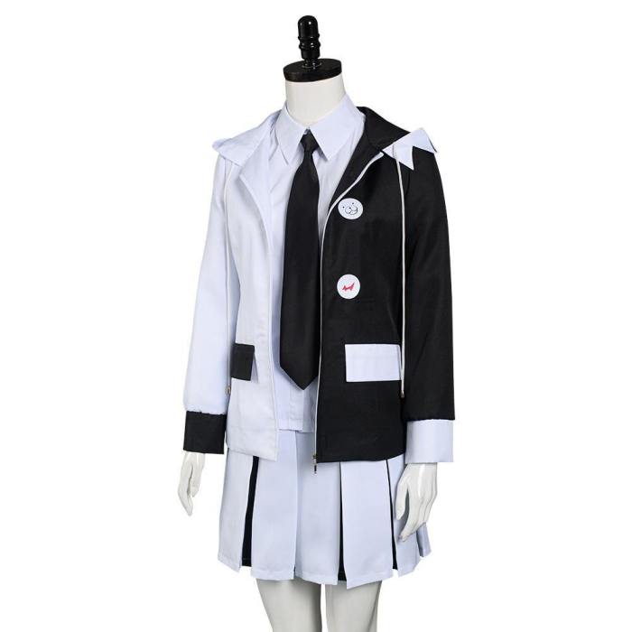 Danganronpa Monokuma Shirt Skirt Uniform Outfits Halloween Carnival Suit Cosplay Costume