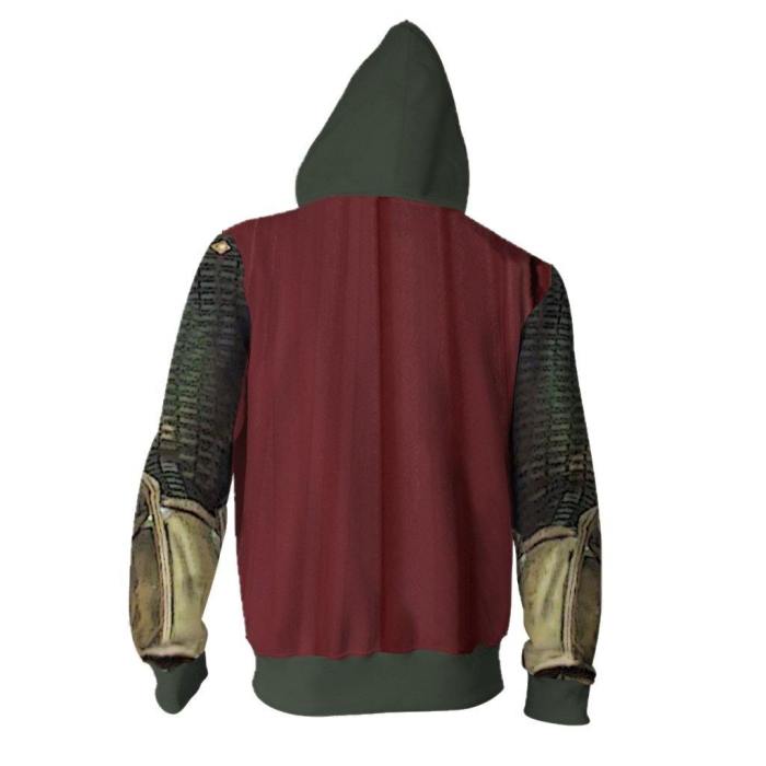Spider-Man Far From Home Mysterio Hoodie Cosplay Costume Thor Sweatshirts Jacket Coat