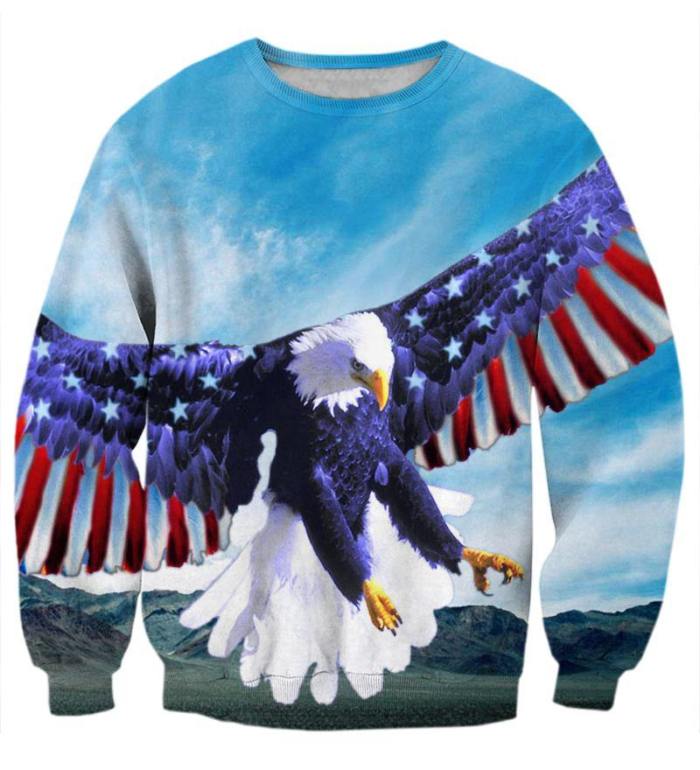 Fly High American Eagle Sweatshirt/Hoodie