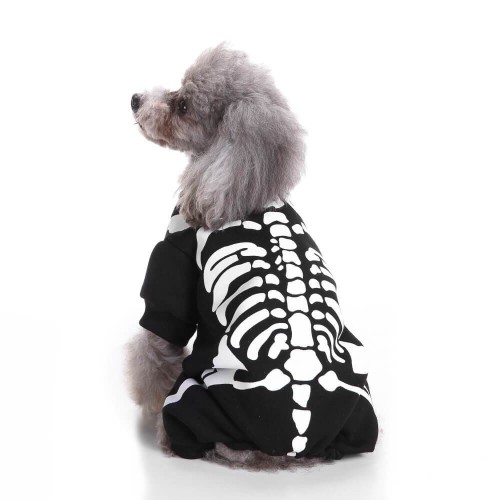 Cotton Glow Bone Pet Costume Halloween Party Pet Cosplay