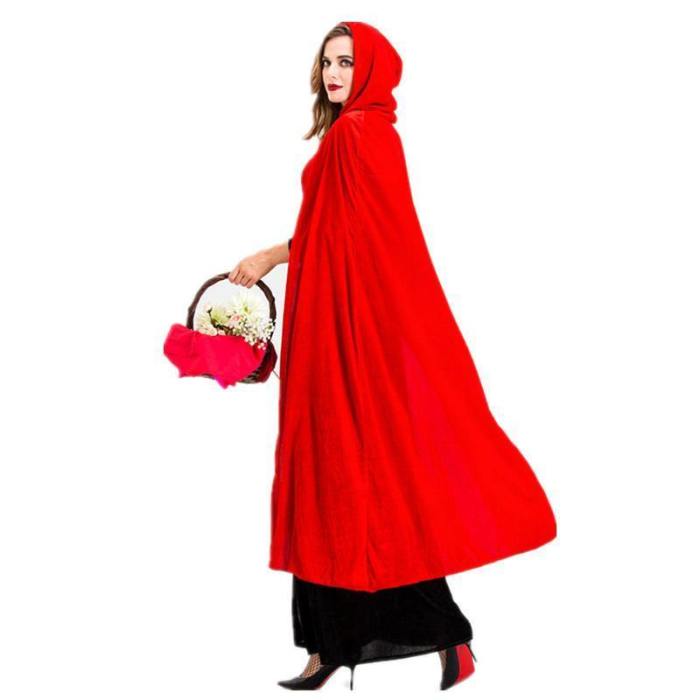 Little Red Riding Hood Long Dress Costume Queenhood