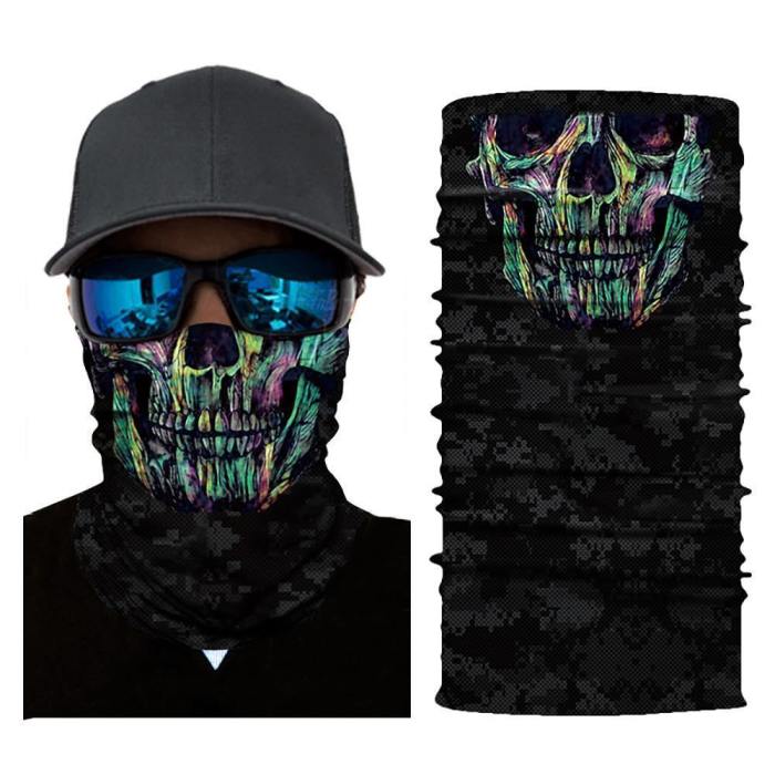Camouflage Skull Neck Gaiter Face Mask