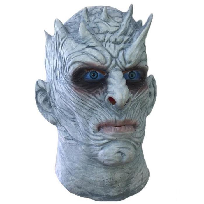 Movie Game Of Thrones Night King Mask Halloween Realistic Scary Cosplay Costume Latex Party Mask Adult Zombie Props