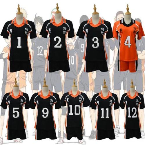 Haikyuu Karasuno High School Volleyball Sportswear Jerseys Uniforms