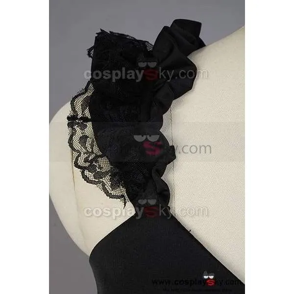 Vocaloid Deep Sea Girl Miku Black Lace Dress Costume
