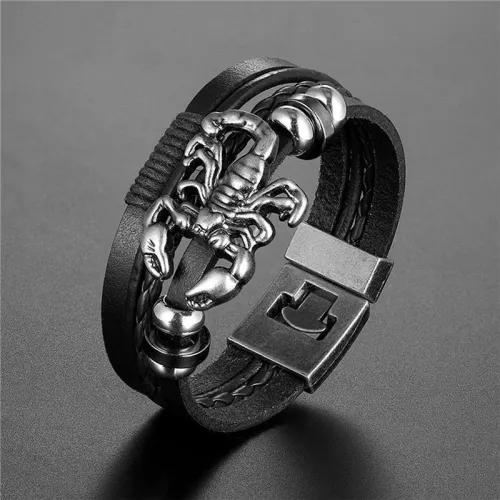Men'S Scorpion Multi-Layer Bracelet Collection