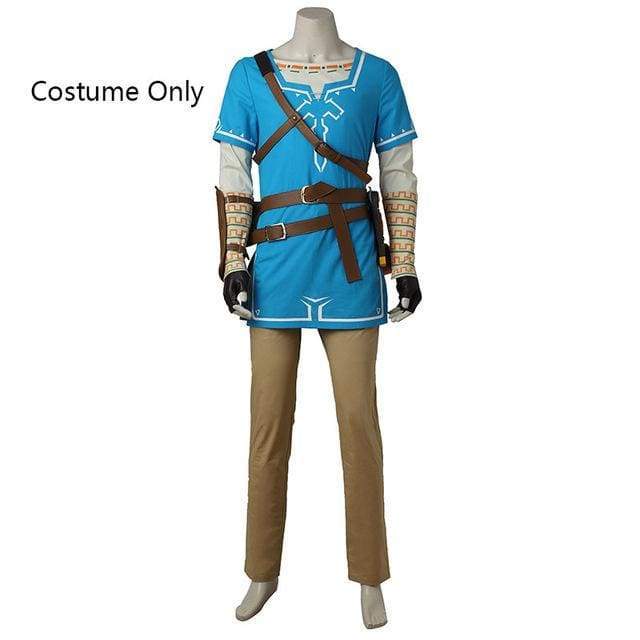 The Legend of Zelda Breath of the Wild Link Cosplay Costume Anime Uniform Halloween Carnival Cosplay Adult Men Blue Shirt Unisex