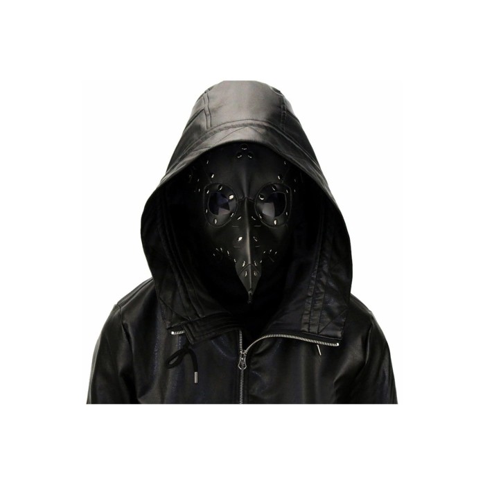 The Plague Doctor Black Bird Beak Black Mask Halloween Cosplay Props
