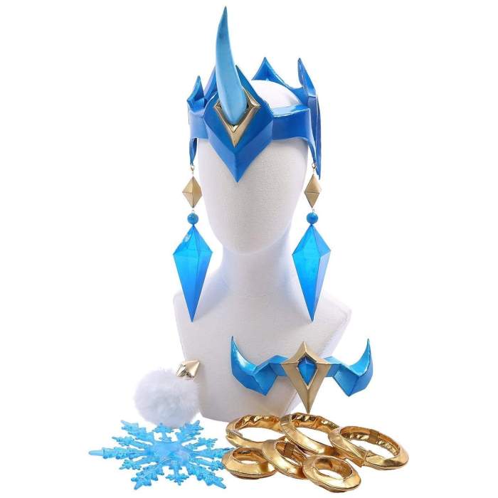 League Of Legends Soraka Snowdown Skin Outfit Cosplay Costume Female