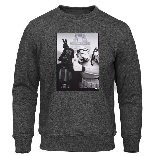 Star Wars Men'S Hoodies Jedi Selfie Stormtrooper Funny Print Male Sweatshirts Pullover Autumn Tracksuit High Quality Brand Hoody