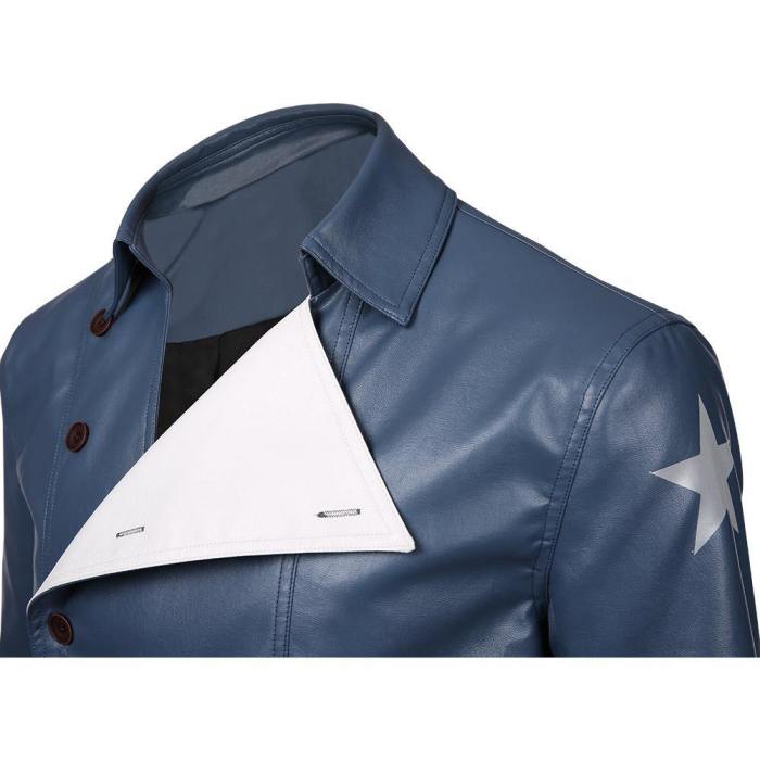 Avengers Game-Captain America Jacket Coat Cosplay Costume