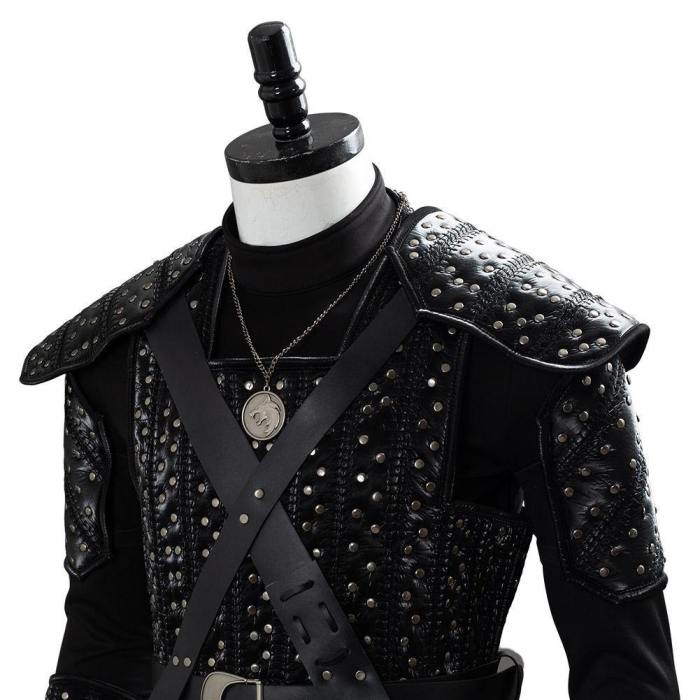 The Witcher Cavill Geralt Uniform Tv Show Cosplay Costume