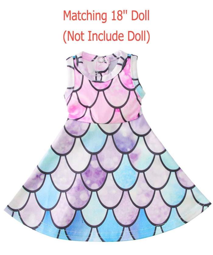 Mermaid Clothes Tutu Dolls Dresses
