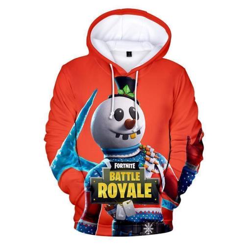 Fortnite Hoodie Unisex Orange Sweatshirt