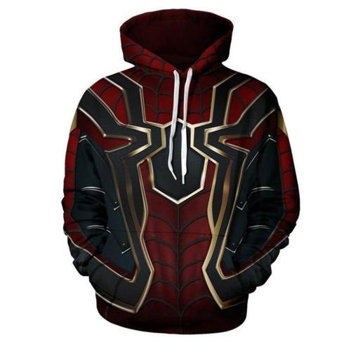 Spider Man Print Hoodie Avenger Hoodie