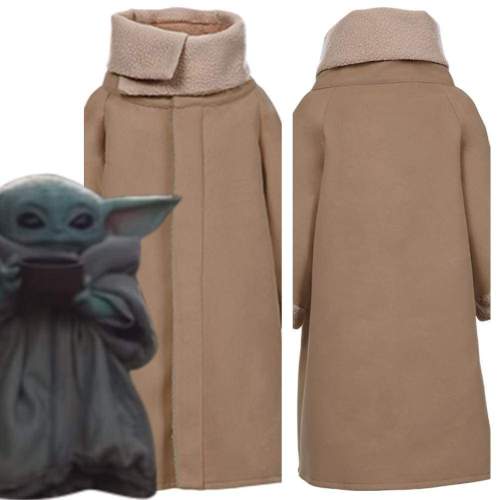 Star Wars Baby Yoda The Mandalorian Fleece Lined Coat Cosplay Costume