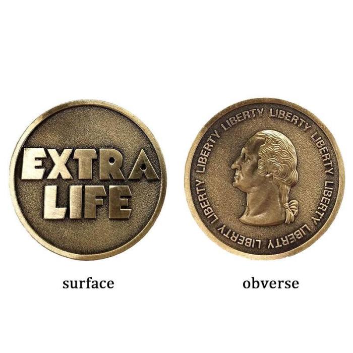 Ready Player One Extra Life Commemorative Quarter Props Coin Gifts