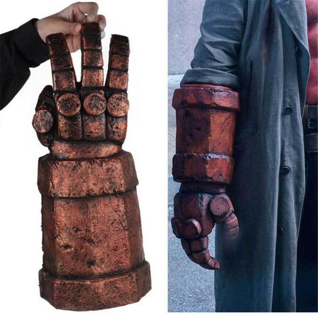 Drp Doom Hellboy Arm Gloves Halloween Cosplay Props Accessory