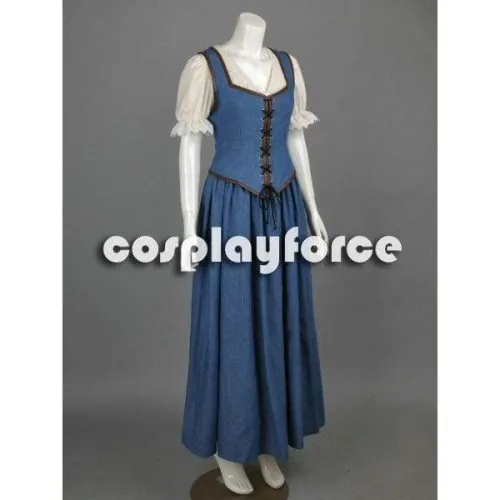 Once Upon A Time Belle Dress Cosplay Costume