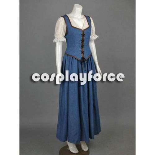 Once Upon A Time Belle Dress Cosplay Costume