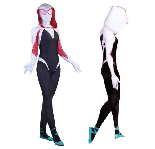 Gwen Stacy Spider-Man Tights Cosplay Jumpsuits Spiderman Zentai  Bodysuit