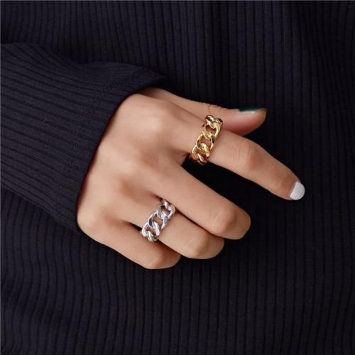 Adjustable Chunky Chain Vintage Ring