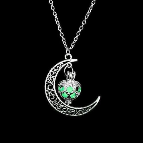 Magical Luminous Stone Moon Necklace - May The Stone Guide You Through Darkness.