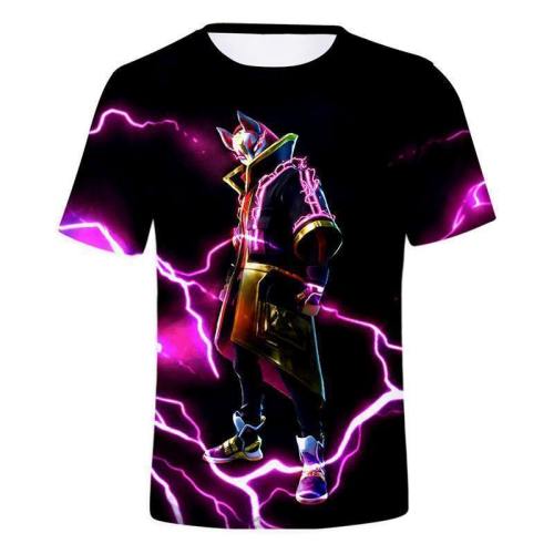 Fortnite T-Shirts Drift Kids Short Sleeve Shirts