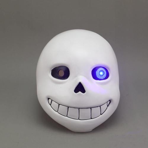 Game Undertale Masks Sans Mask Latex Led Light Full Head Adult Cosplay Mask Halloween Party Porp