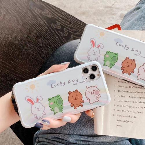 Cute Cartoon Animals Rabbit Bear Frog Cat Phone Case