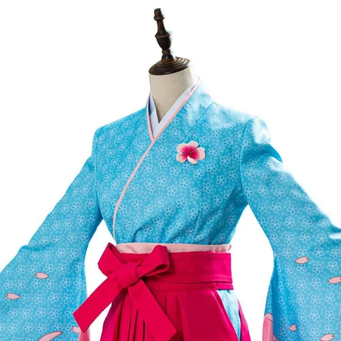Project Sakura War Amamiya Sakura Women Kimono Cosplay Costume