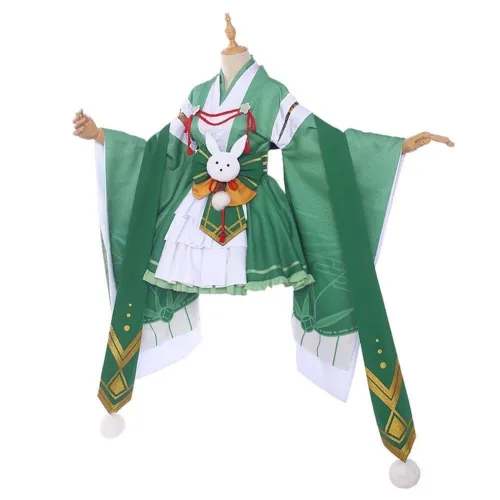 My Boku No Hero Academia Midoriya Izuku Kimono Princess Dress Full Set Halloween Carnival Cosplay Costume