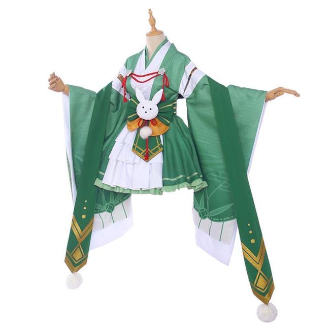 My Boku No Hero Academia Midoriya Izuku Kimono Princess Dress Full Set Halloween Carnival Cosplay Costume