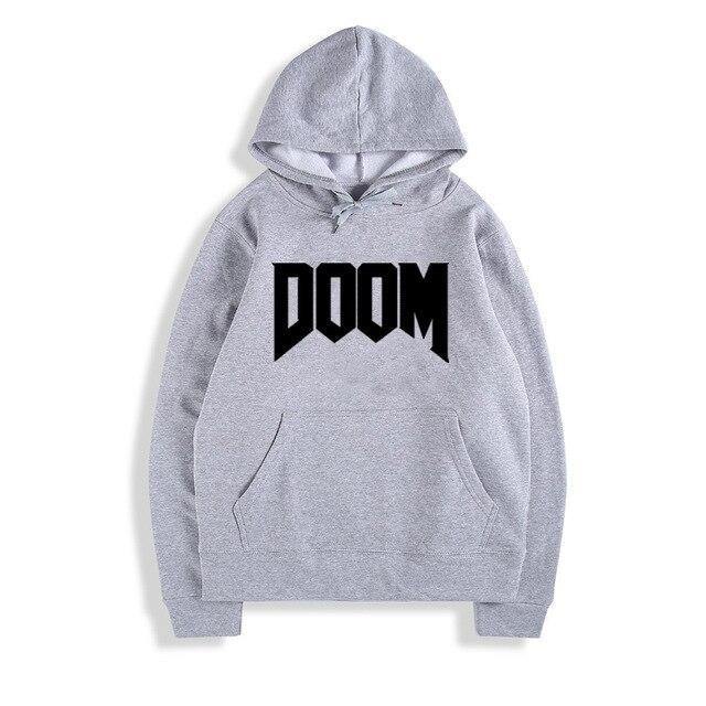 Doom Cotton Hoodie Plus Size Sweatshirt Boys Men Hip Hop Costumes