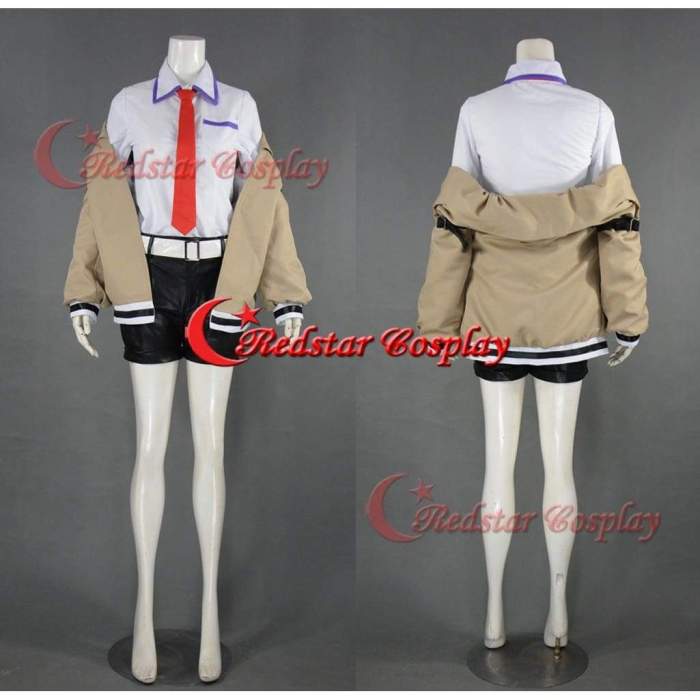 Steins Gate Makise Kurisu Cosplay Costume Custom In Sizes