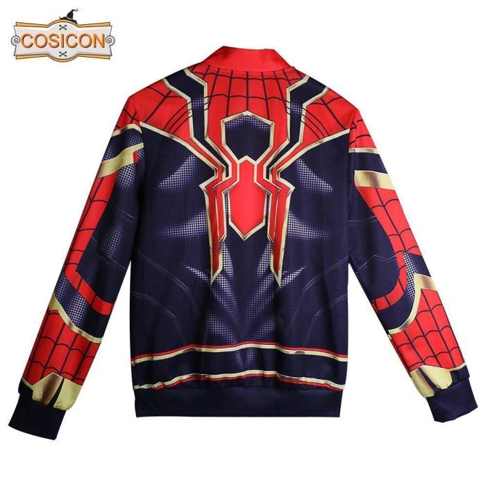 Avengers Infinity War Spider-Man  Cosplay Coat Baseball Jacket