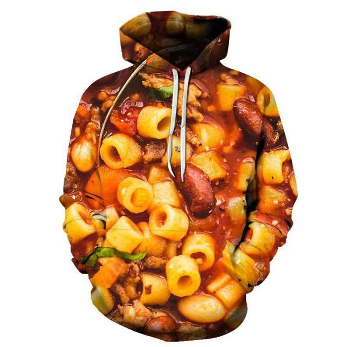 Anellini Pasta 3D - Sweatshirt, Hoodie, Pullover